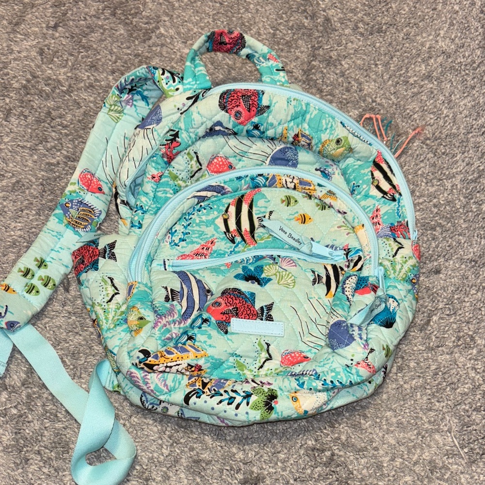 Vera Bradley Aqua Marine Life Backpack